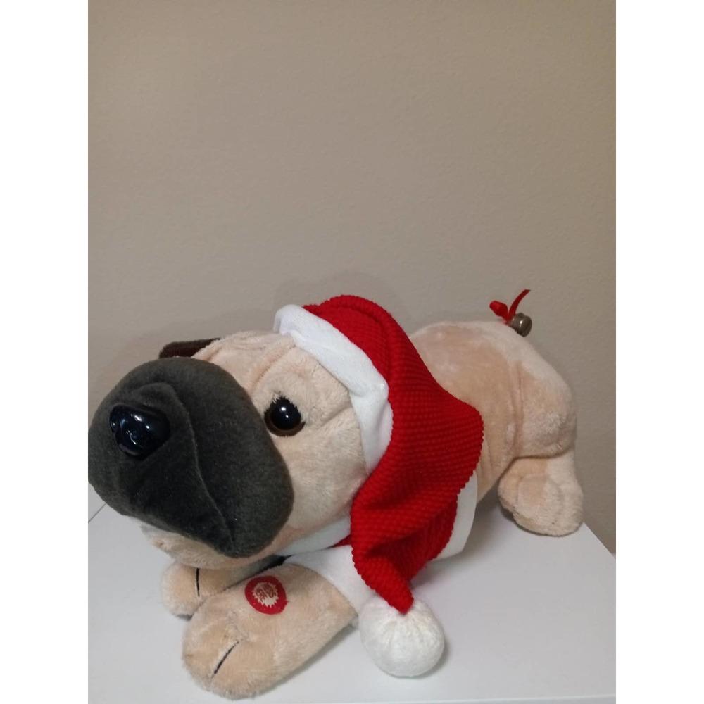 Animated Holiday Musical Pug W Bells